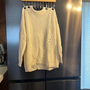 Cream American Eagle sweater